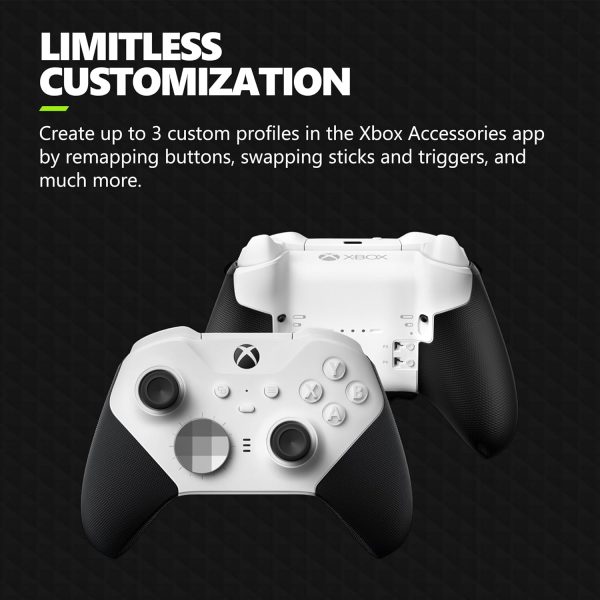 Xbox Elite Series 2 Core Wireless Gaming Controller – White – Xbox Series X|S, Xbox One, Windows PC, Android, and iOS - Image 3