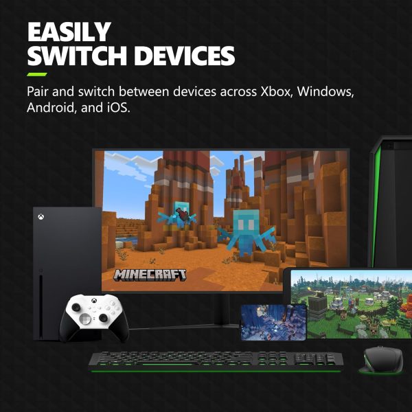 Xbox Elite Series 2 Core Wireless Gaming Controller – White – Xbox Series X|S, Xbox One, Windows PC, Android, and iOS - Image 5