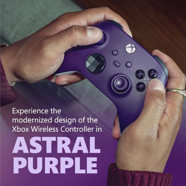 Xbox Wireless Controller Astral Purple - Wireless & Bluetooth Connectivity - New Hybrid D-Pad - New Share Button - Featuring Textured Grip - Easily Pair & Switch Between Devices - Image 2