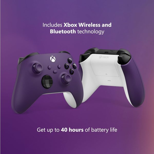Xbox Wireless Controller Astral Purple - Wireless & Bluetooth Connectivity - New Hybrid D-Pad - New Share Button - Featuring Textured Grip - Easily Pair & Switch Between Devices - Image 6