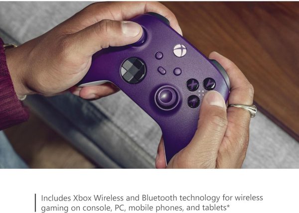 Xbox Wireless Controller Astral Purple - Wireless & Bluetooth Connectivity - New Hybrid D-Pad - New Share Button - Featuring Textured Grip - Easily Pair & Switch Between Devices - Image 9